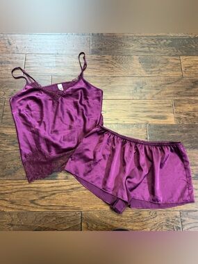 Victoria’s Secret silky matching purple pajama set